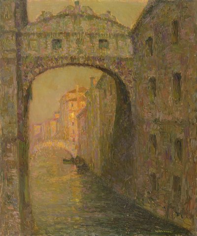 The Bridge of Sighs, Venice by Henri Eugene Augustin Le Sidaner